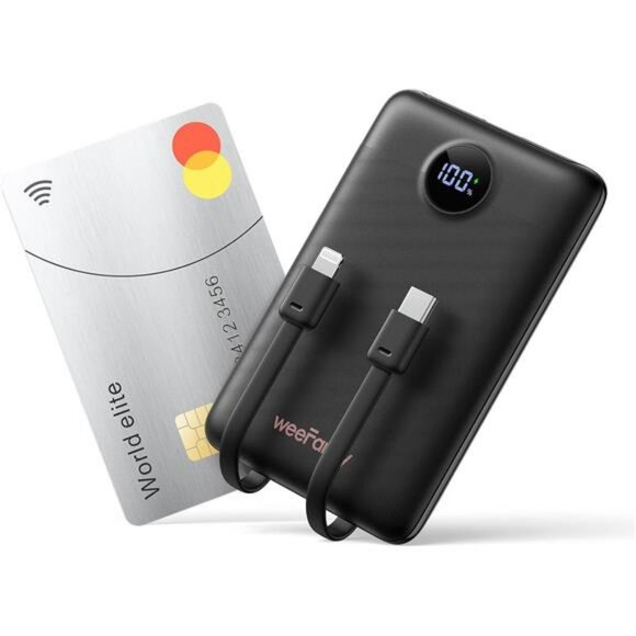 Mini Power Bank 10000mAh Fast Charging USB C iPhone Samsung Travel Charger - Picture 1 of 7